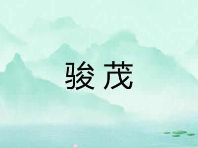 骏茂