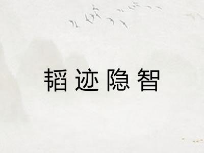 韬迹隐智