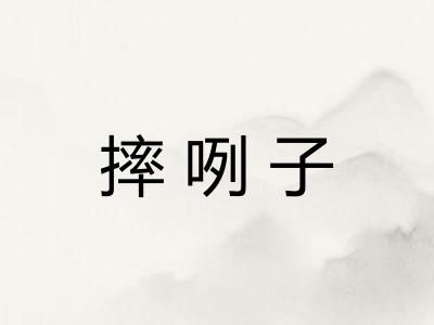 摔咧子