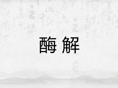 酶解