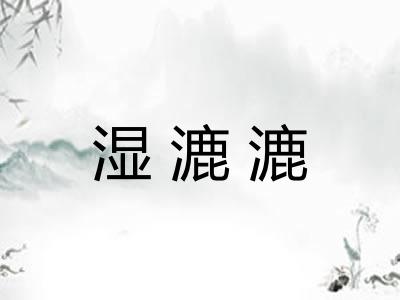 湿漉漉