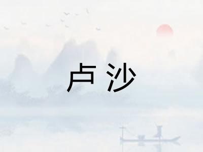 卢沙
