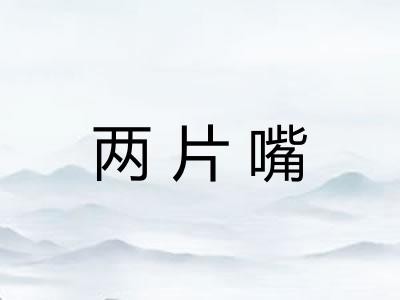 两片嘴