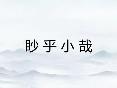 眇乎小哉 眇乎小哉