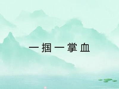 一掴一掌血