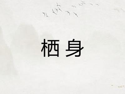 栖身 栖身