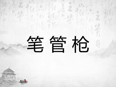 笔管枪