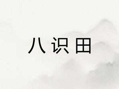 八识田