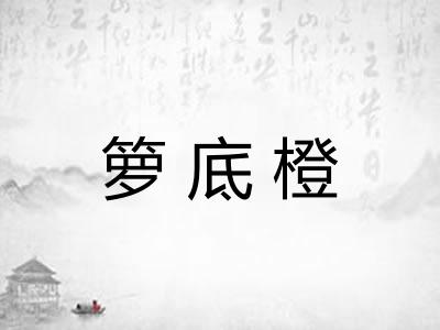 箩底橙