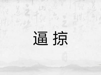 逼掠