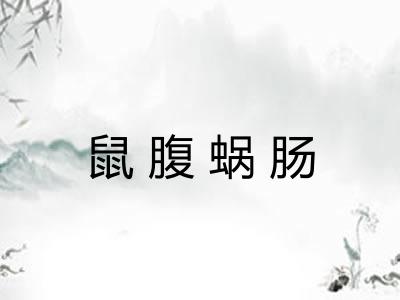 鼠腹蜗肠