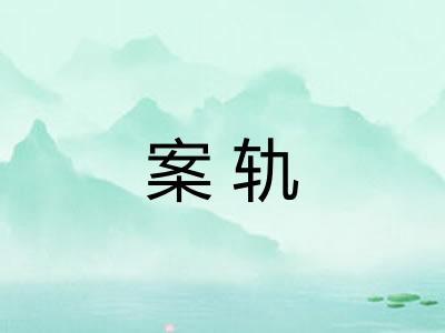 案轨