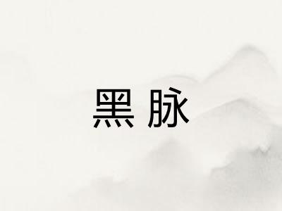 黑脉