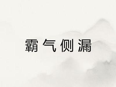 霸气侧漏