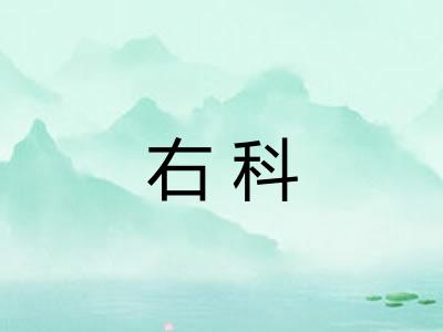 右科