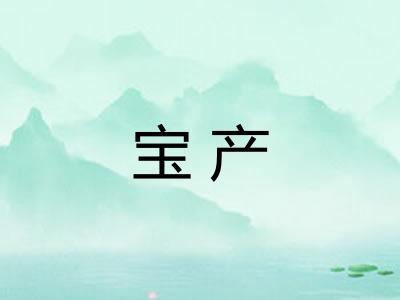 宝产 宝产