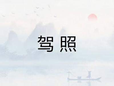 驾照