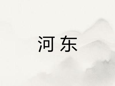 河东