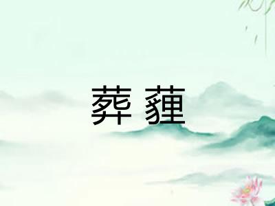 葬薶
