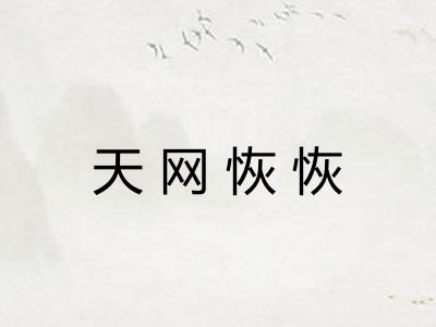 天网恢恢