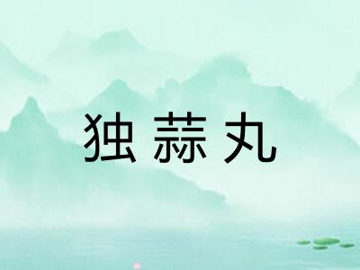 独蒜丸