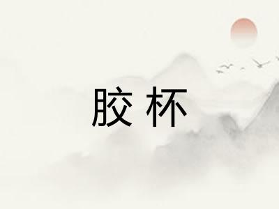 胶杯