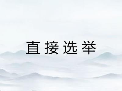 直接选举