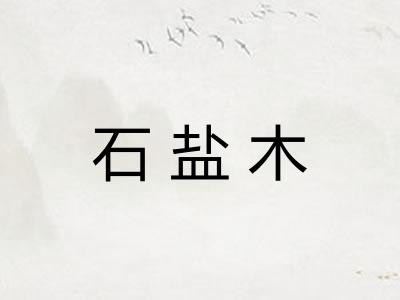 石盐木