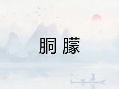胴朦