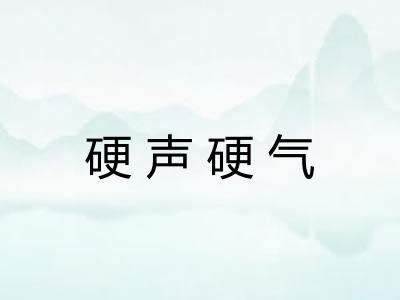 硬声硬气 硬声硬气
