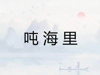 吨海里