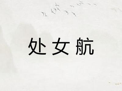 处女航