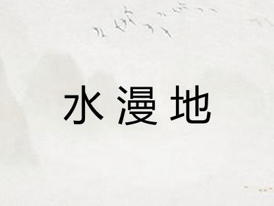 水漫地