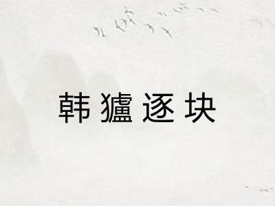 韩獹逐块