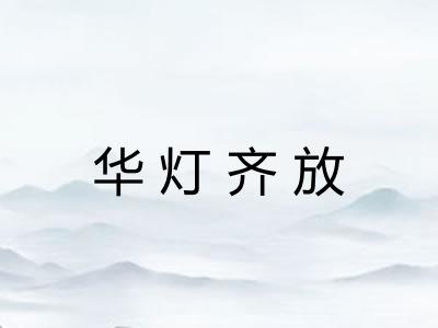 华灯齐放 华灯齐放