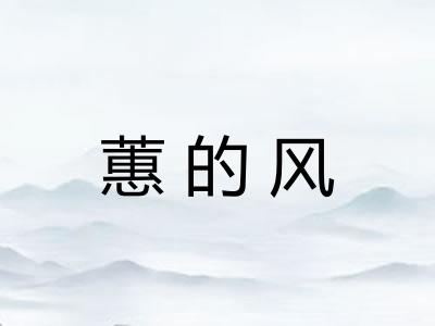 蕙的风
