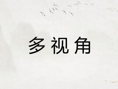 多视角