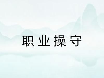 职业操守