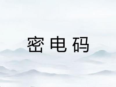 密电码