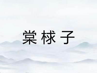 棠梂子 棠梂子