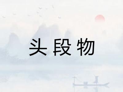 头段物