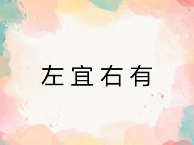 左宜右有