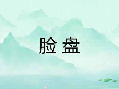 脸盘