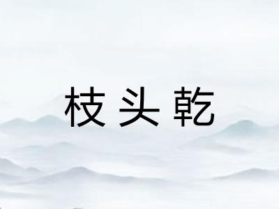 枝头乾