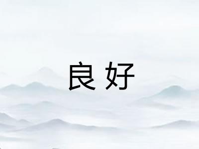 良好
