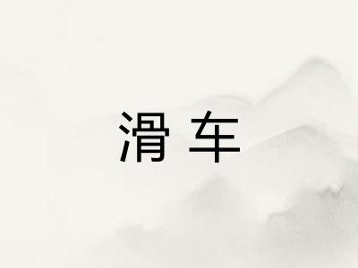 滑车