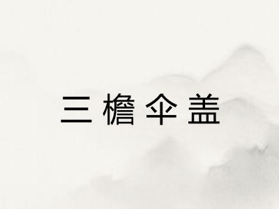 三檐伞盖