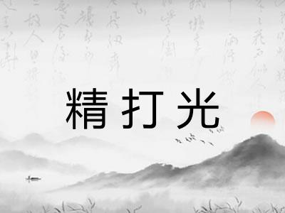 精打光