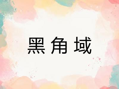 黑角域
