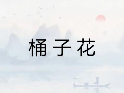 桶子花